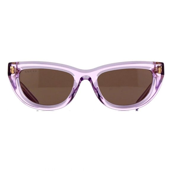 NWT GUCCI SUNGLASSES WOMEN LILIAC BROWN EYEWEAR GUCCI
